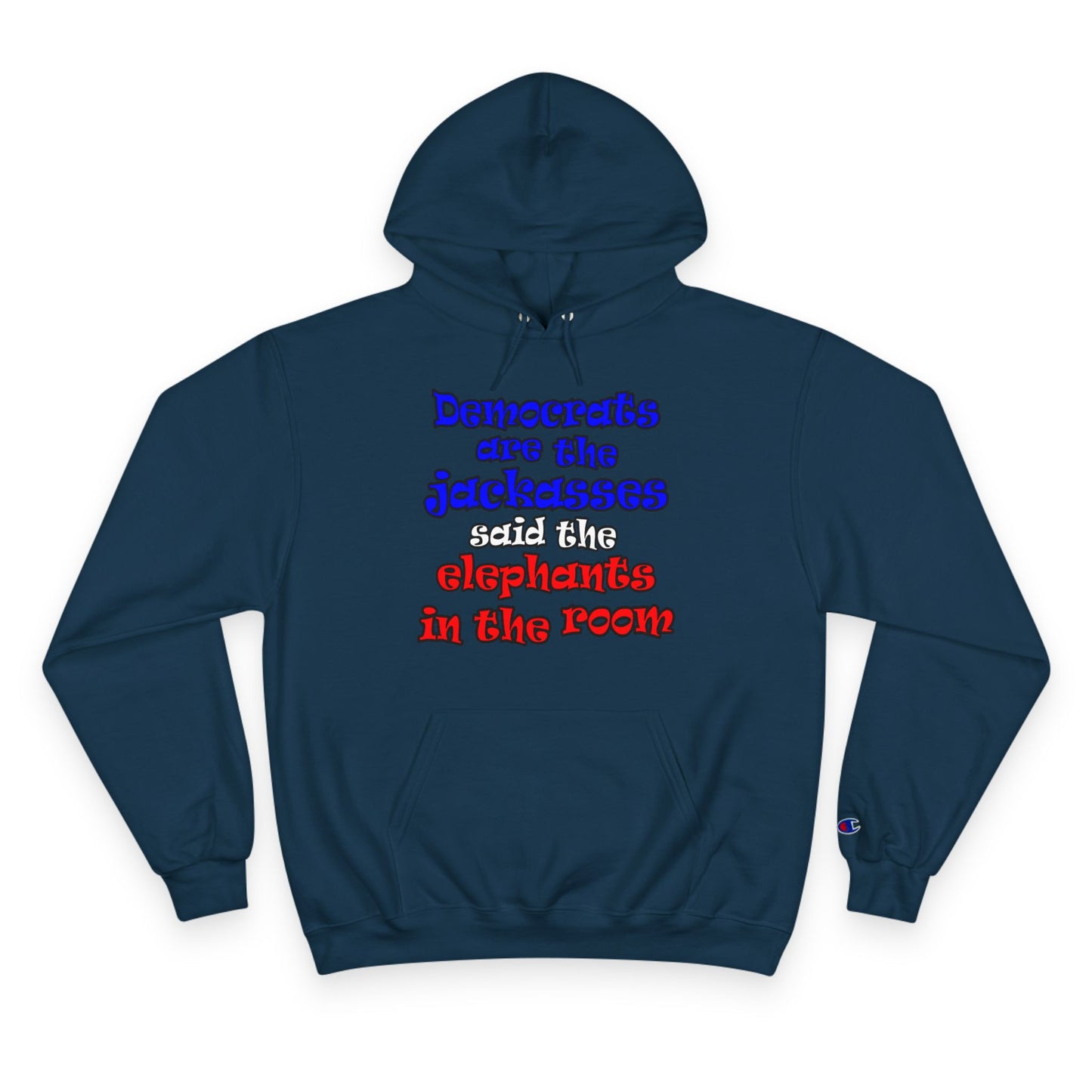 donkeys and elephants - Champion Hoodie