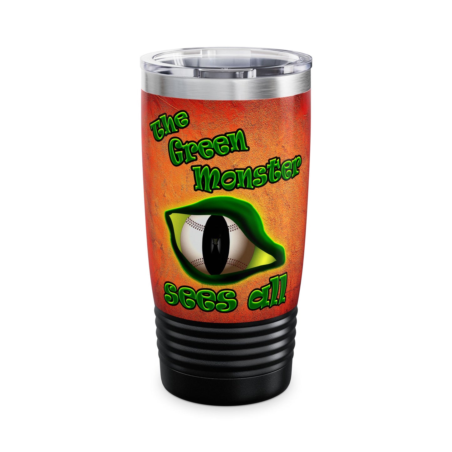green monster - Ringneck Tumbler, 20oz (burnt orange)