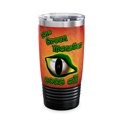 green monster - Ringneck Tumbler, 20oz (burnt orange)