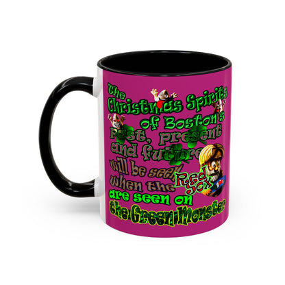 christmas spirits of boston - Accent Mug (pink)