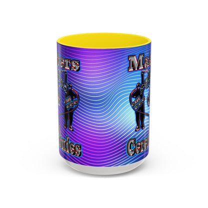 em cee squared - Accent Mug (purple wave)