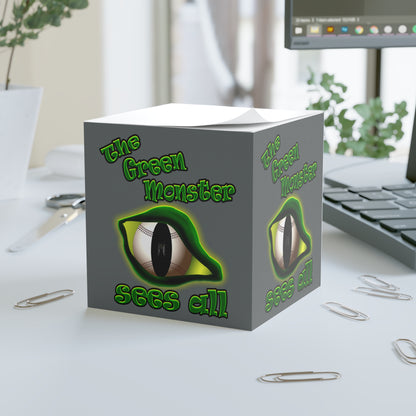 green monster - note cube (dark grey)