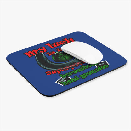 my luck - Mouse Pad (Rectangle) (dark blue)