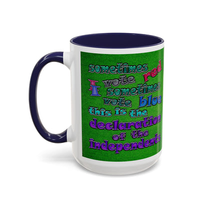 declaration of the independents - Accent Mug (green turf)