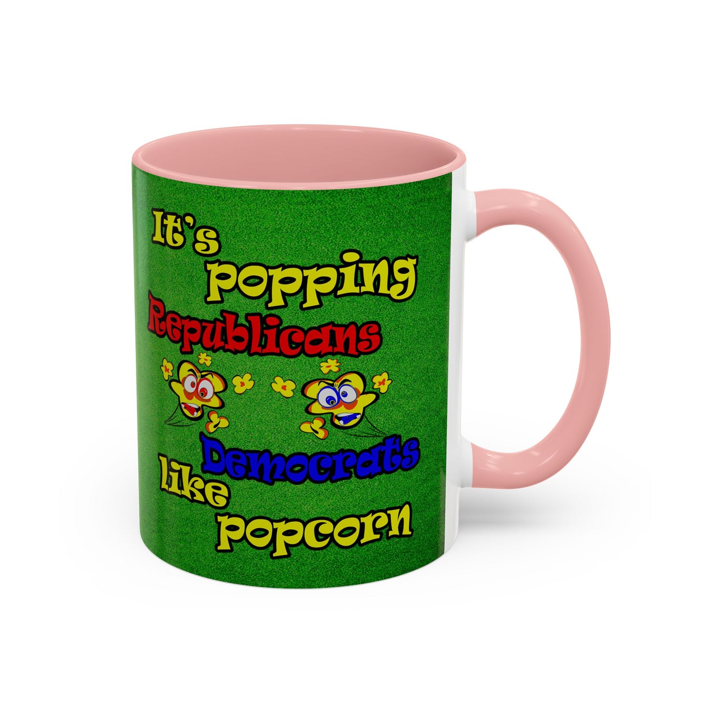 popping like popcorn - Accent Mug (green turf)