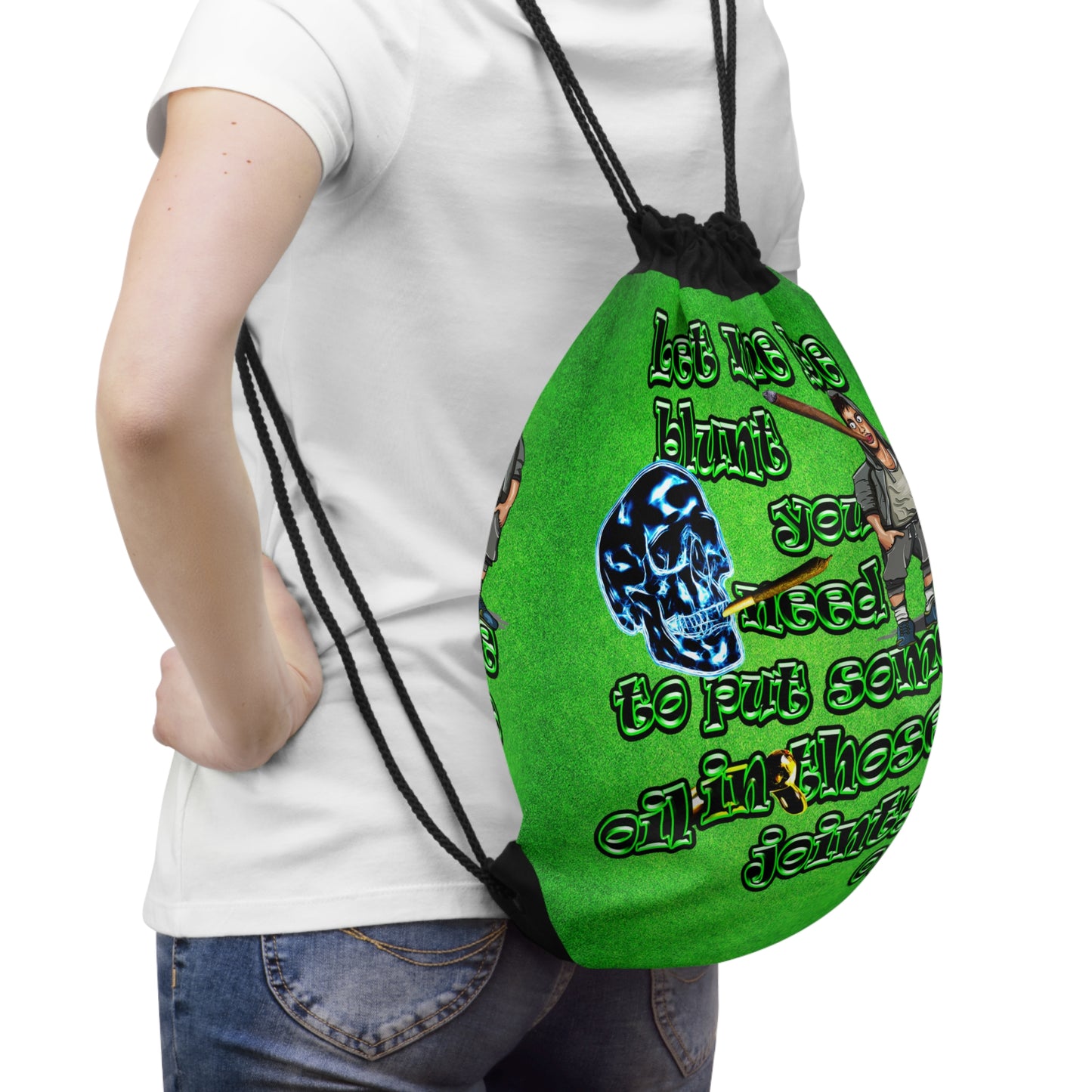og - Drawstring Bag (green turf)