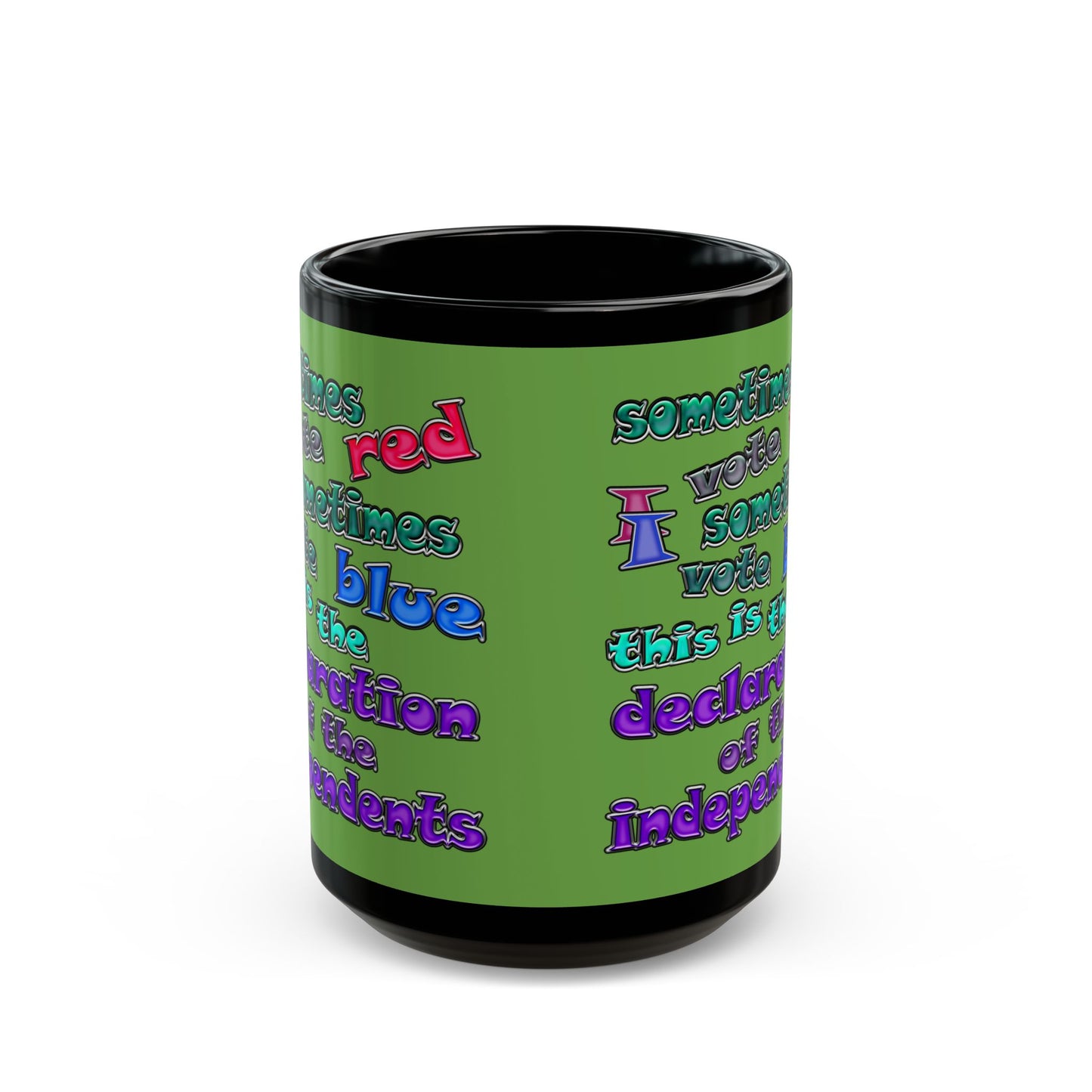 declaration of the independents - Black Mug (green)