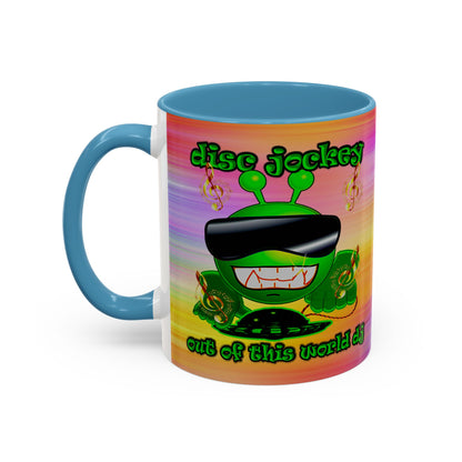disc jockey - Accent Mug (color blur)