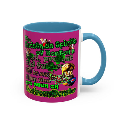 christmas spirits of boston - Accent Mug (pink)