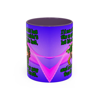 turtle race - Accent Mug (purple-pink wave)