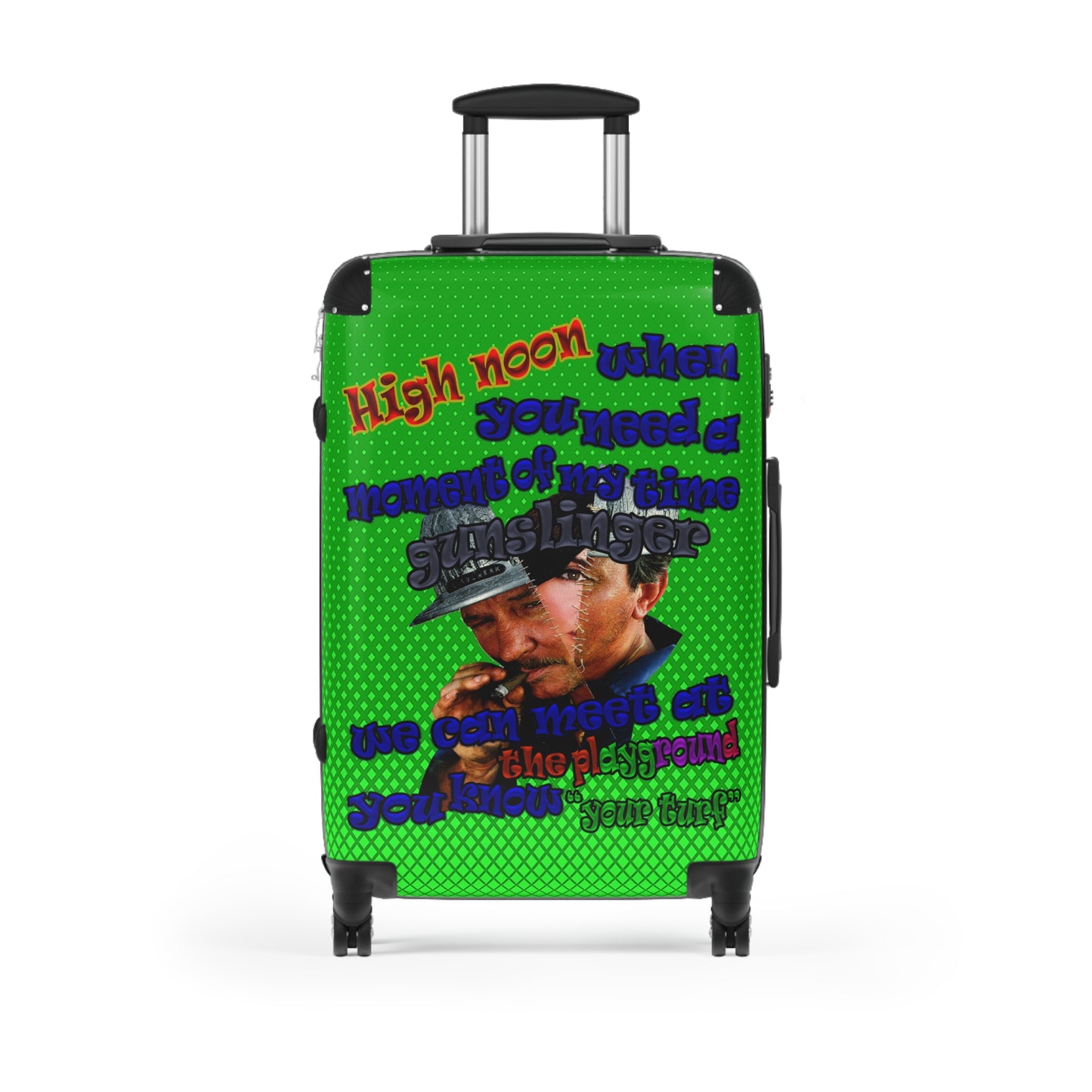 high noon - Suitcase (logo green)