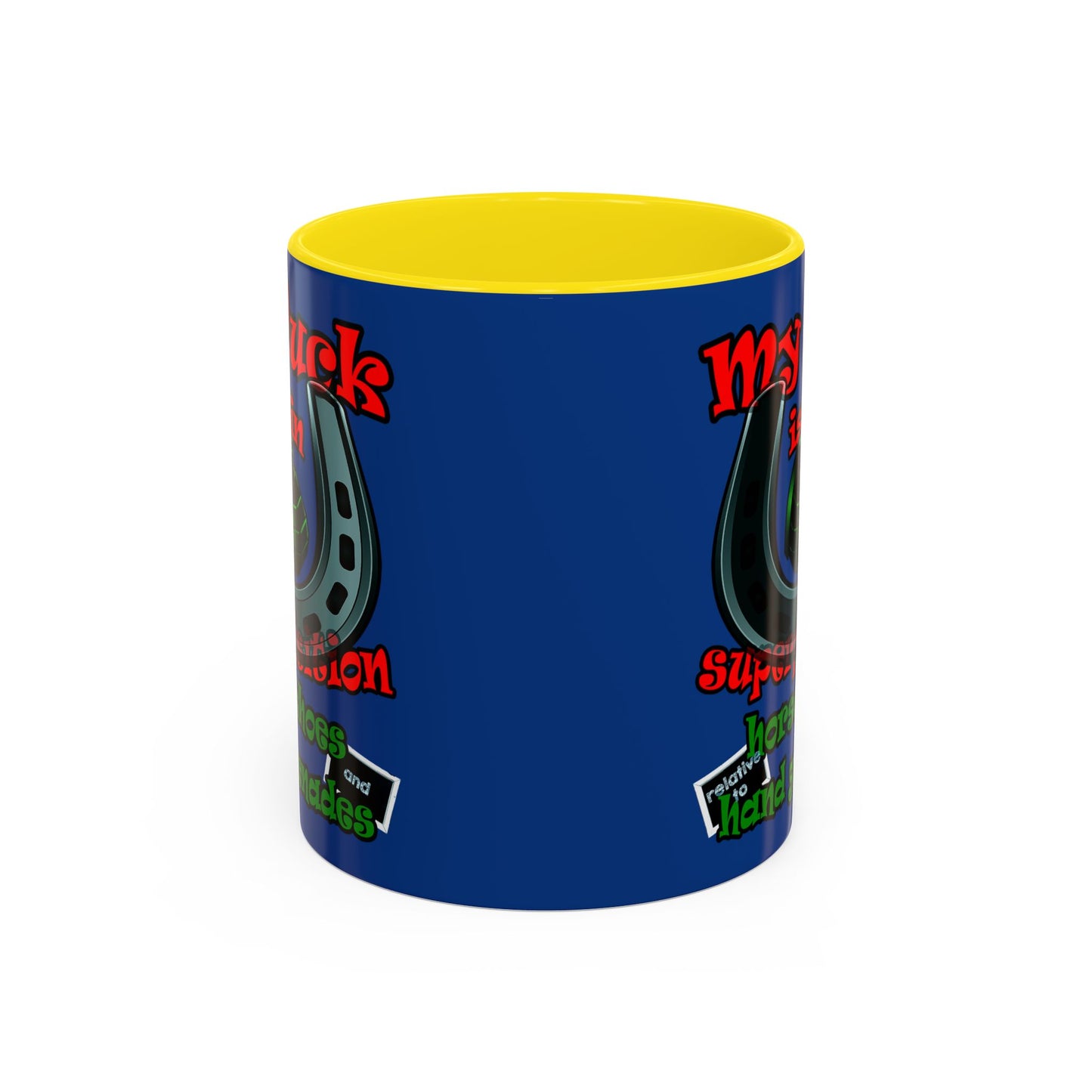 my luck - Accent Mug (dark blue)