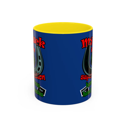 my luck - Accent Mug (dark blue)