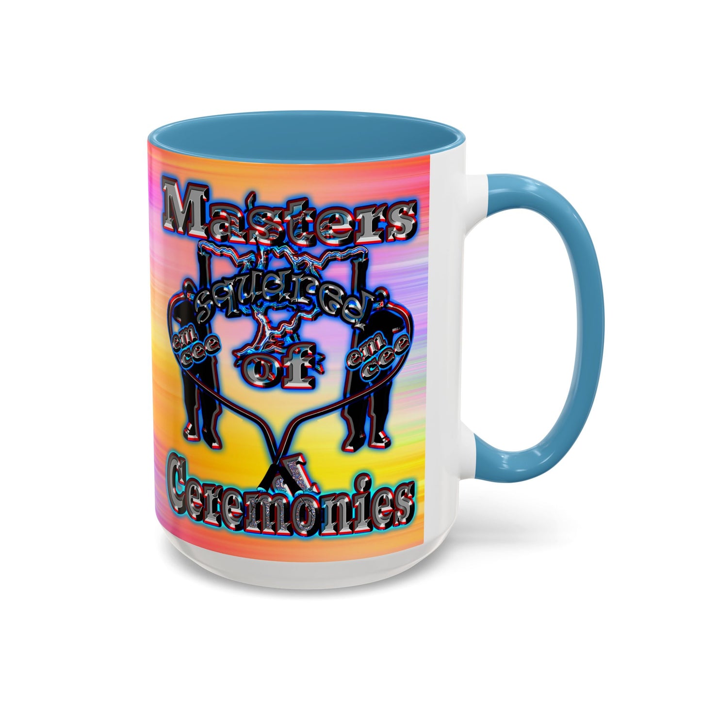 em cee squared - Accent Mug (color blur)