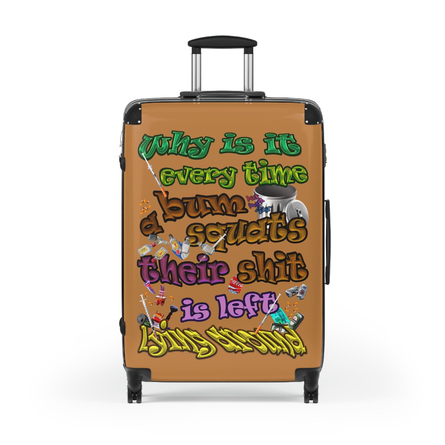 the bum's shit - Suitcase (light brown)