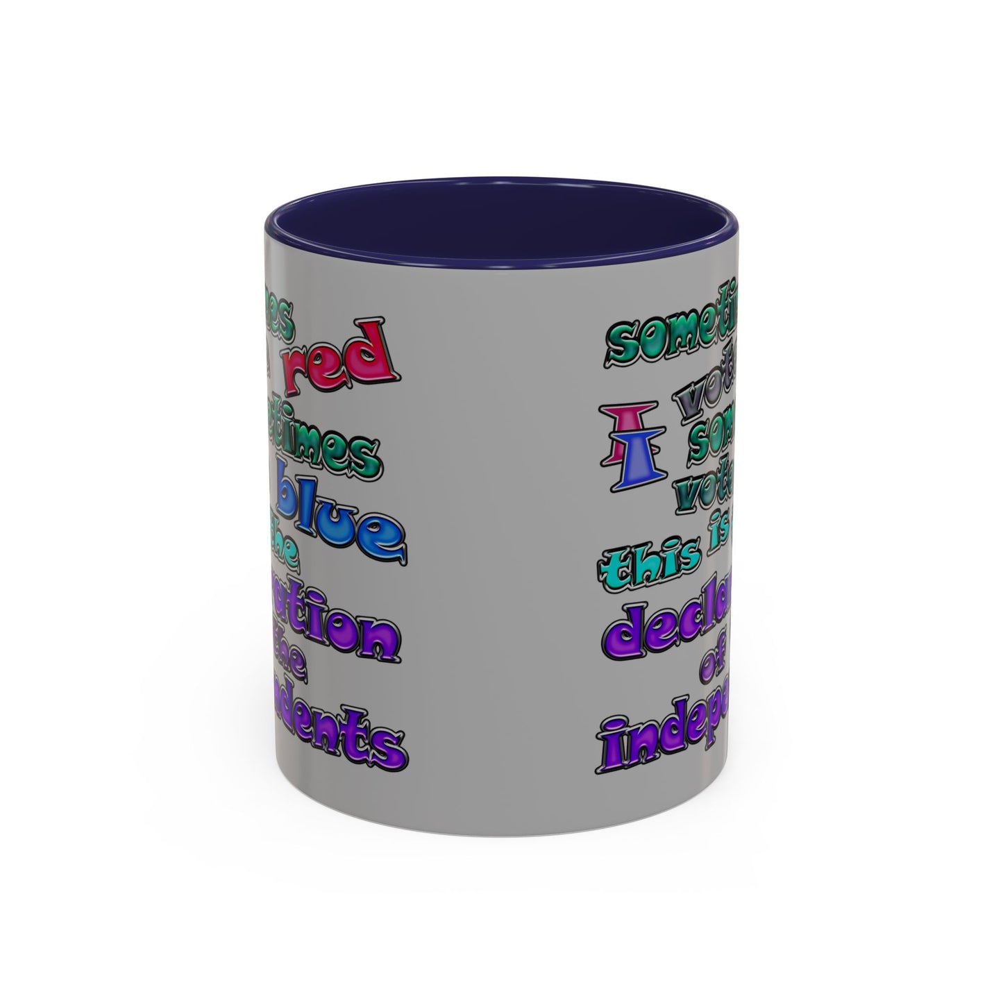 declaration of the independents - Accent Mug (light grey)