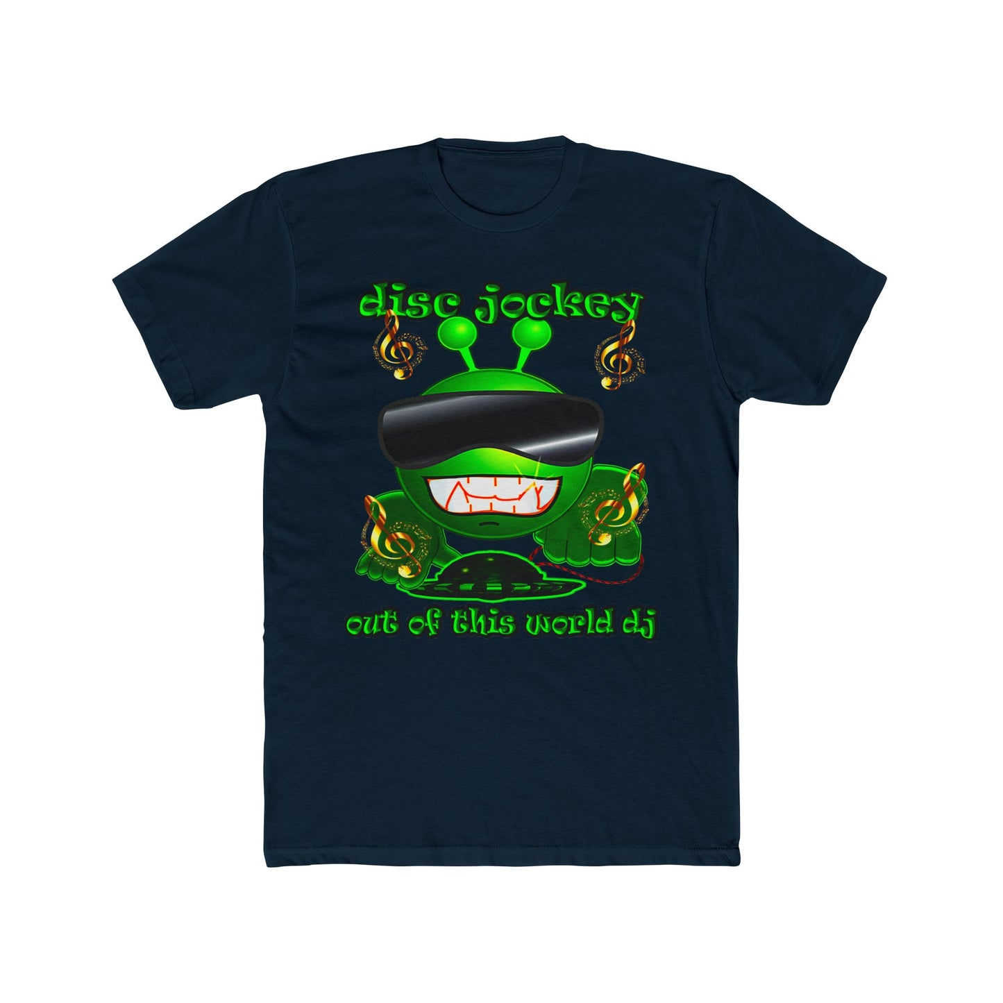 disc jockey - Men's Cotton Crew Tee