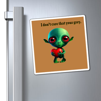 I don't care that your grey - Magnets - (light brown)