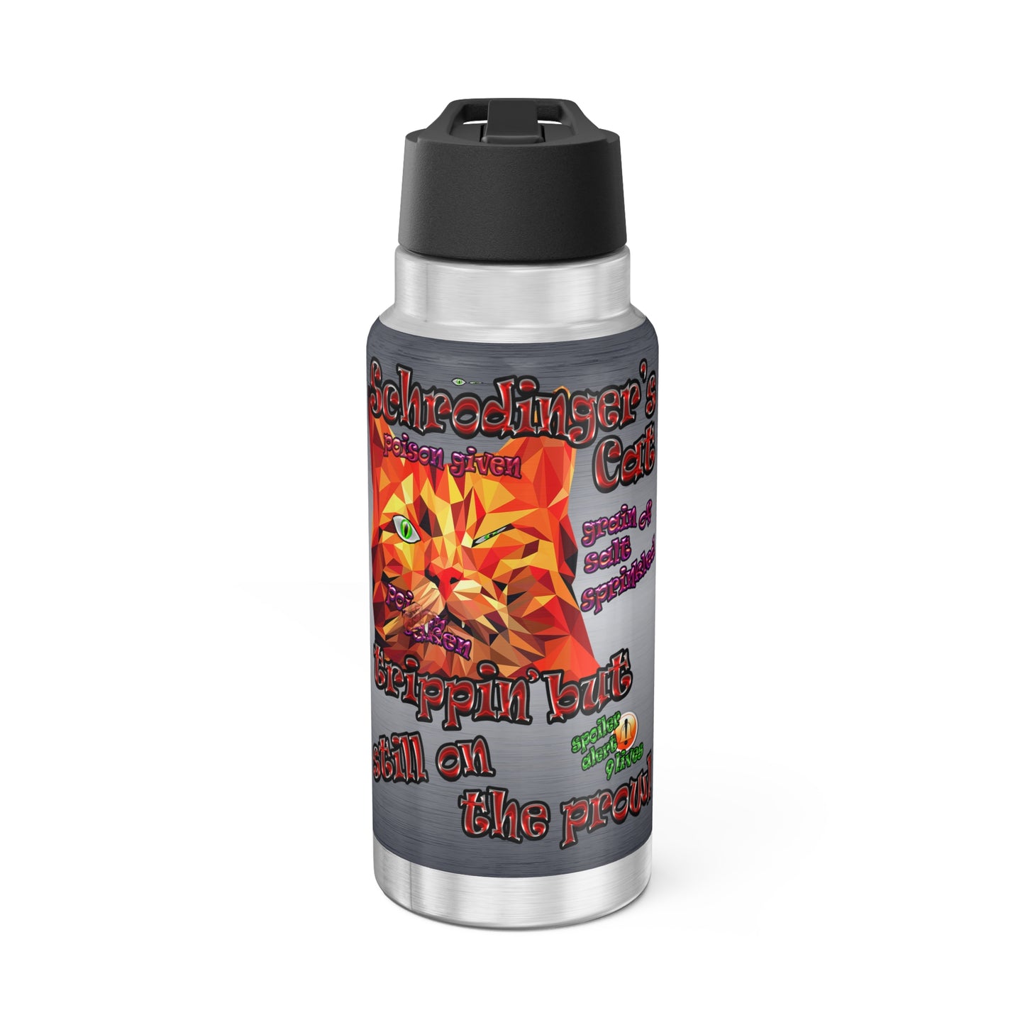 schrodinger's cat - Gator Tumbler, 32oz  (brushed nickel)