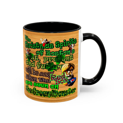 christmas spirits of boston - Accent Mug (butterscotch wood finish)