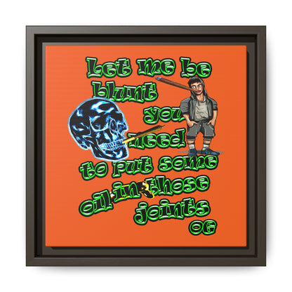 og - framed canvas art (orange)