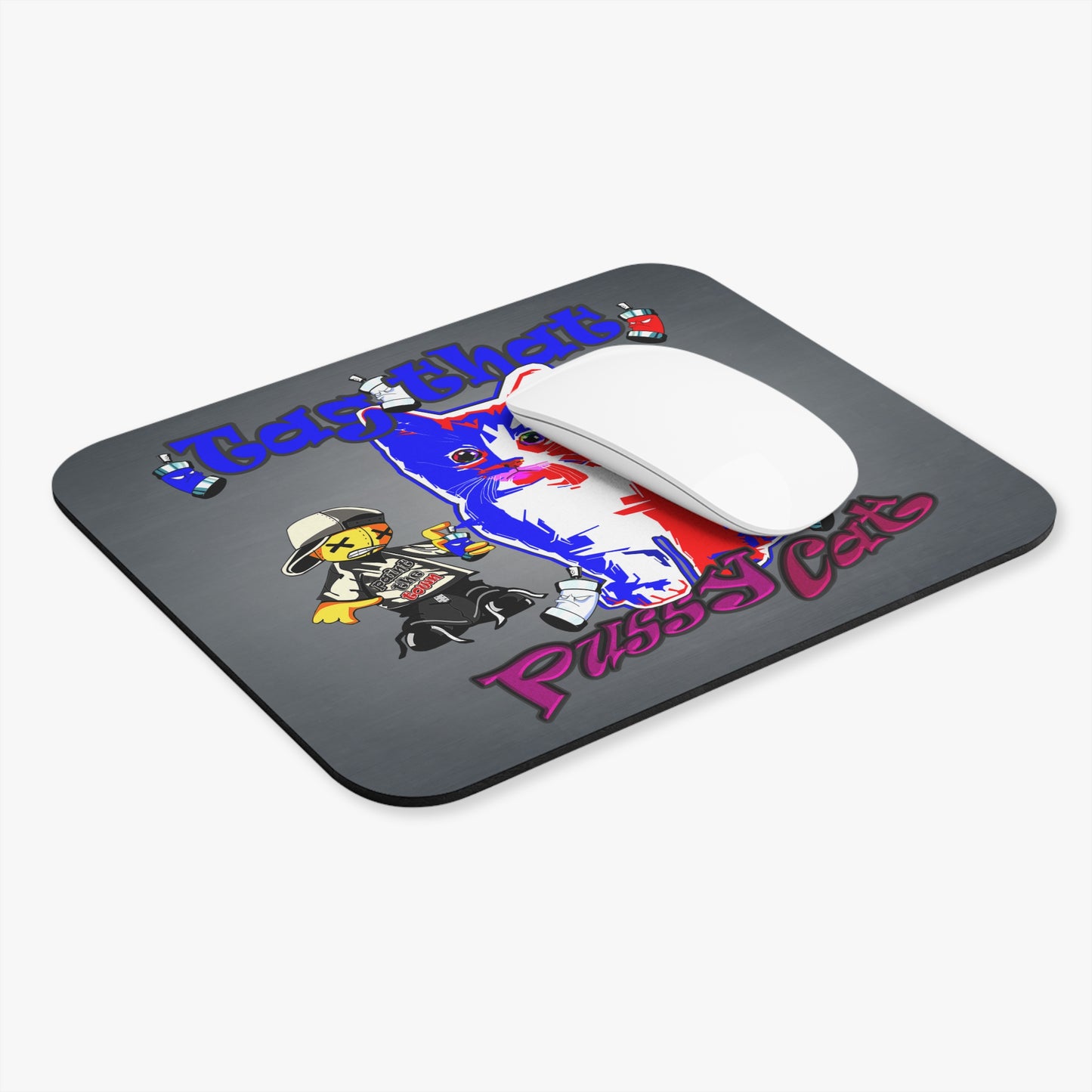 tag that - Mouse Pad (Rectangle) (grey-light grey)