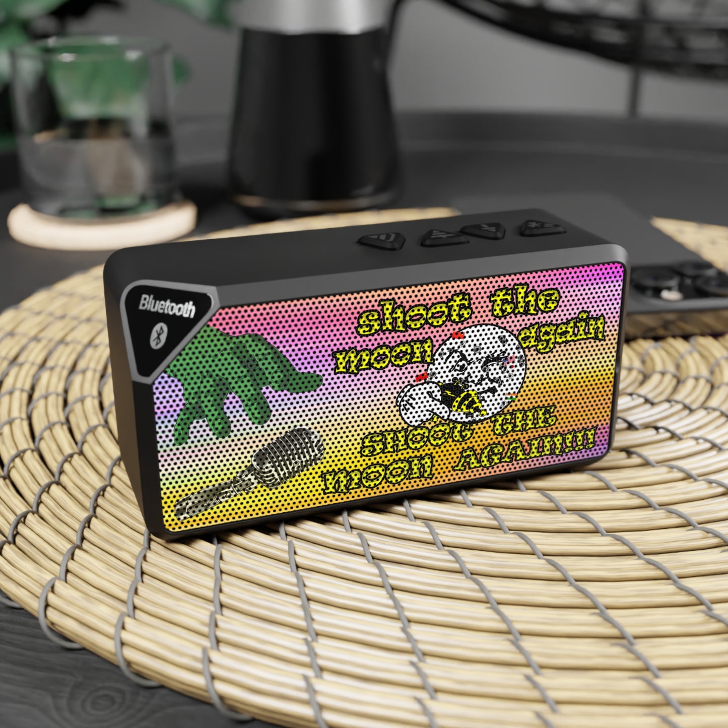 shoot the moon again - Jabba Bluetooth Speaker (color blur)