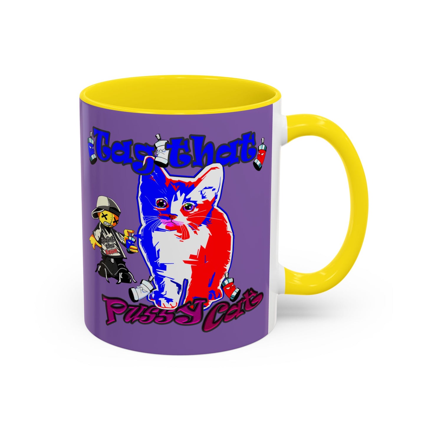 tag that - Accent Mug (light purple)