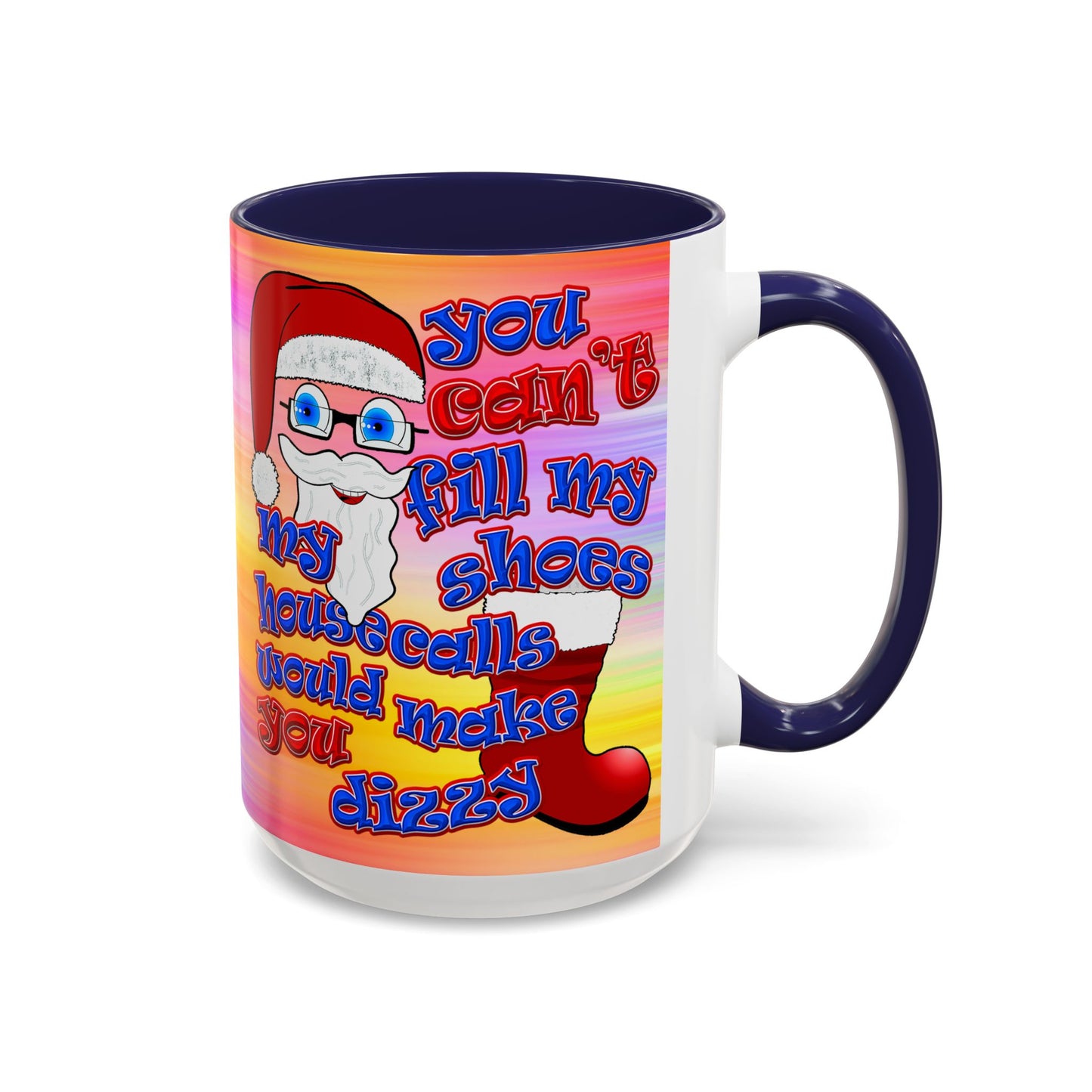 santa's shoes - Accent Mug (color blur)