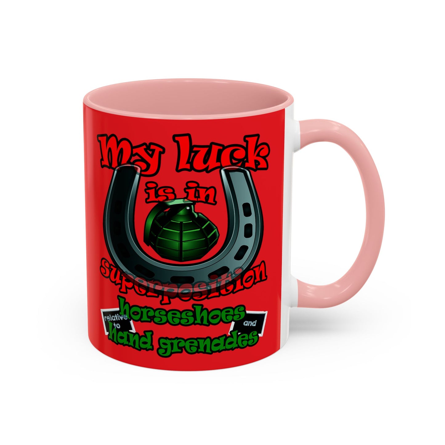 my luck - Accent Mug (red)