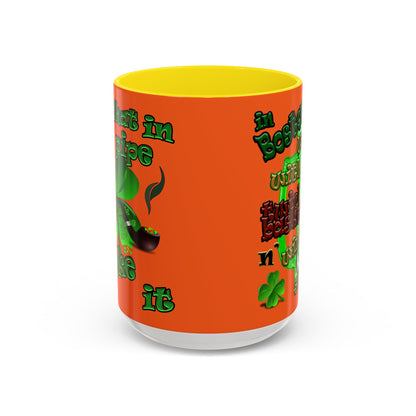 celtics logo - Accent Mug (orange)
