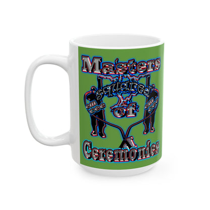 em cee squared - White Mug (green)