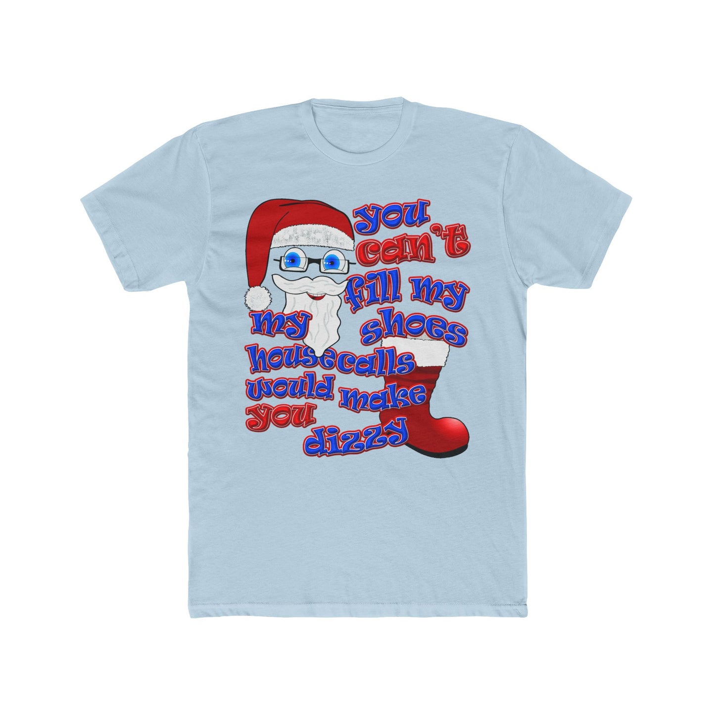 santa's shoes - Men's Cotton Crew Tee