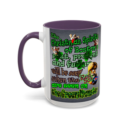 christmas spirits of boston - Accent Mug (brushed nickel)