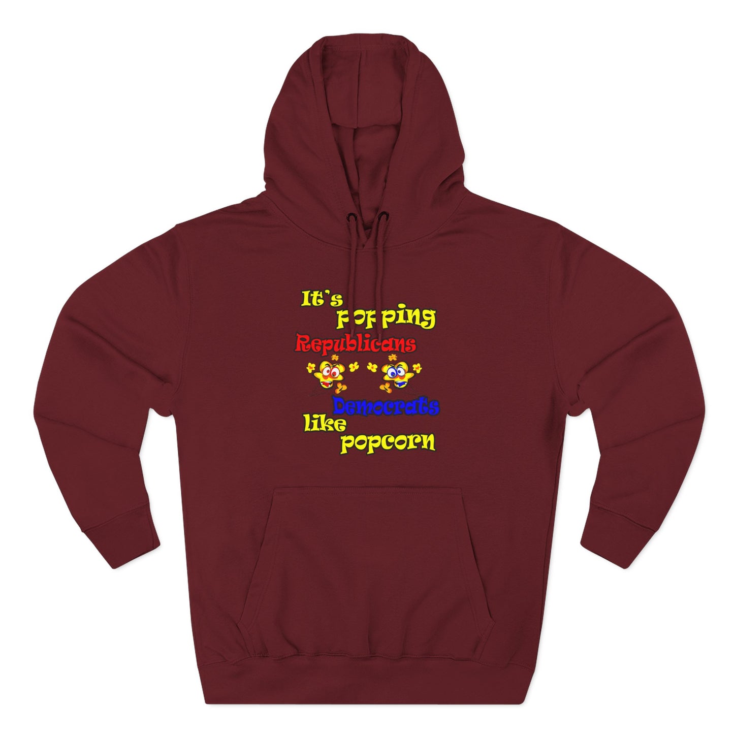 popping like popcorn - Three-Panel Fleece Hoodie