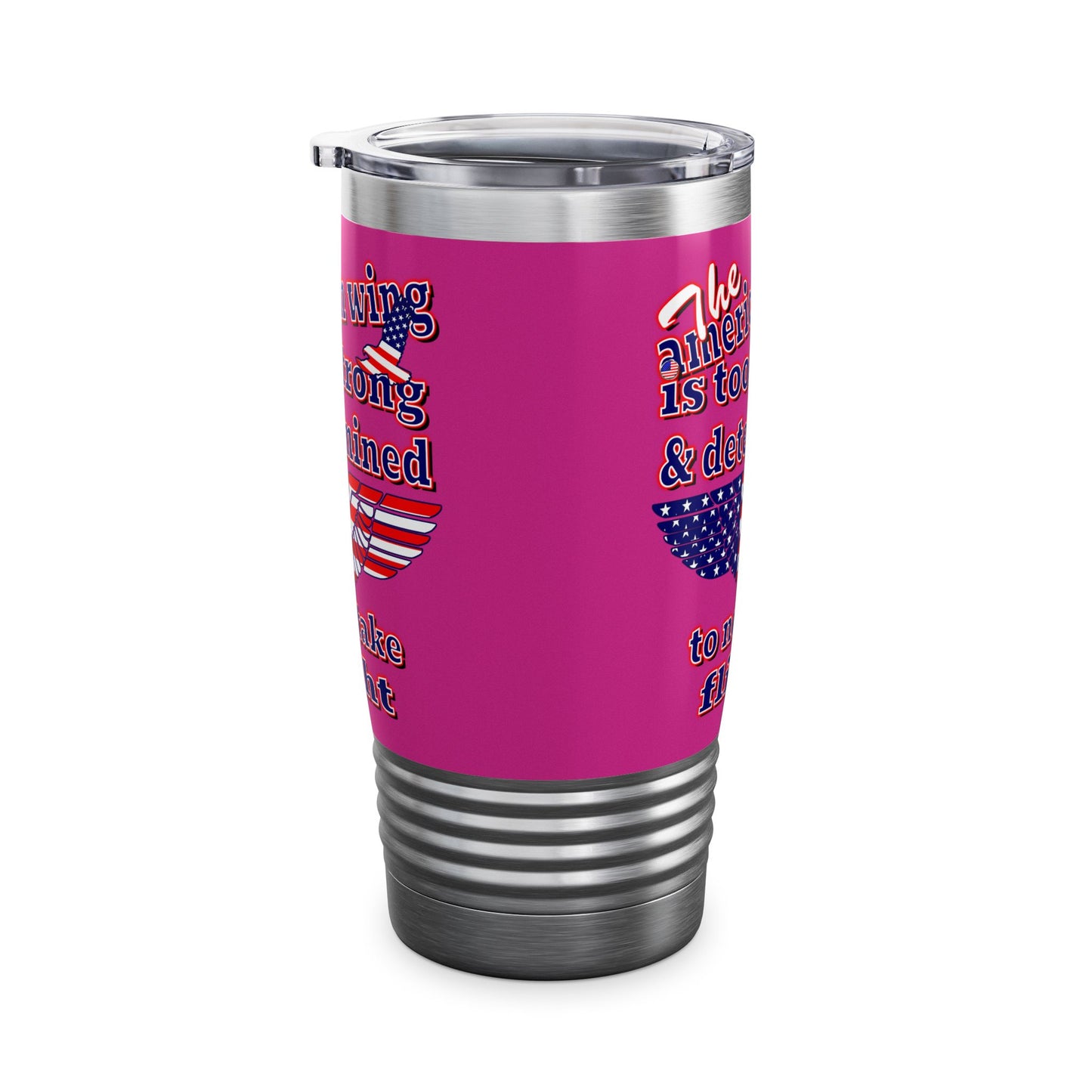 american wing - Ringneck Tumbler, 20oz (pink)