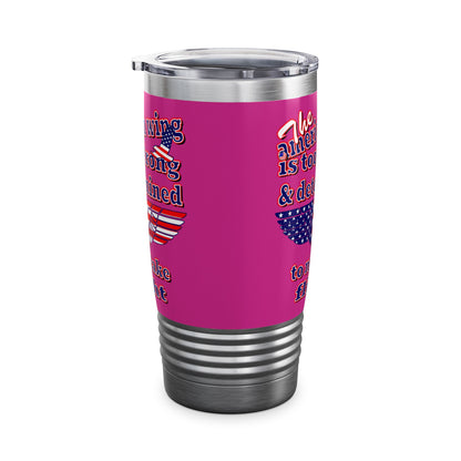 american wing - Ringneck Tumbler, 20oz (pink)
