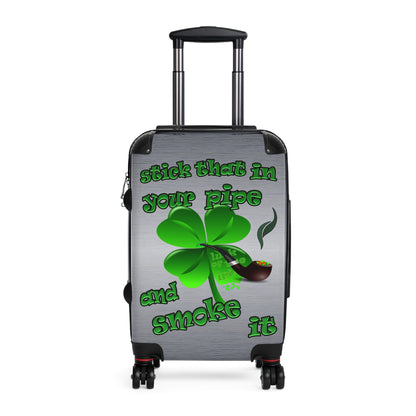 stick that in your pipe and smoke it - Suitcase (brushed nickel)