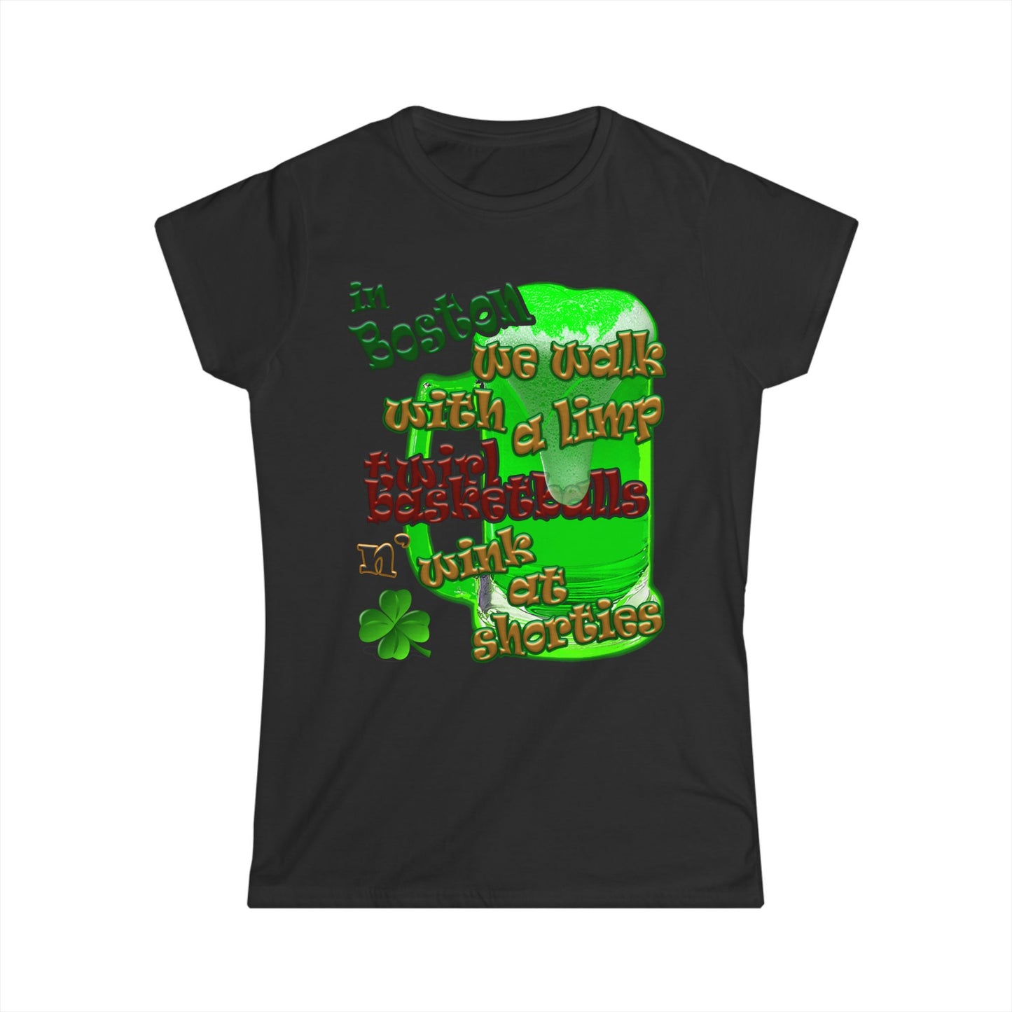 celtics logo - Women's Softstyle Tee