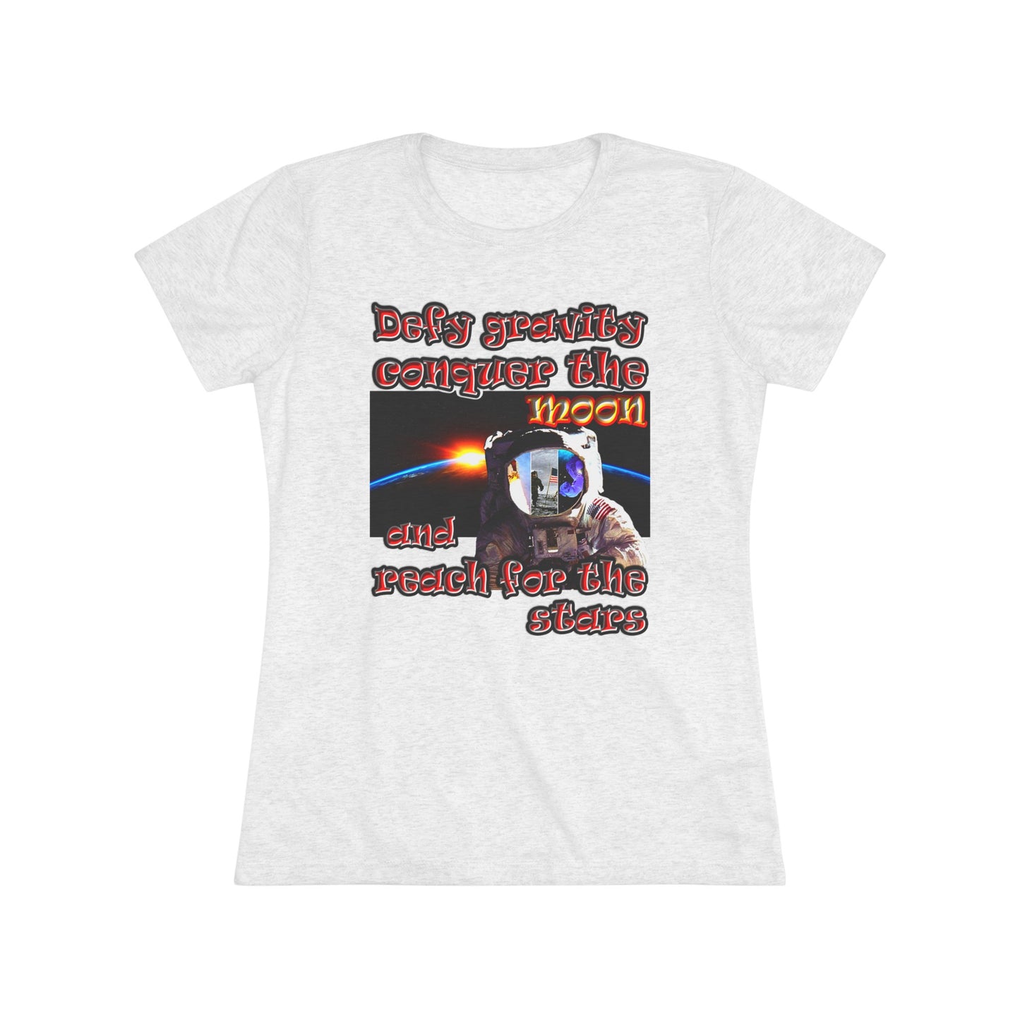 defy conquer reach - Women's Triblend Tee