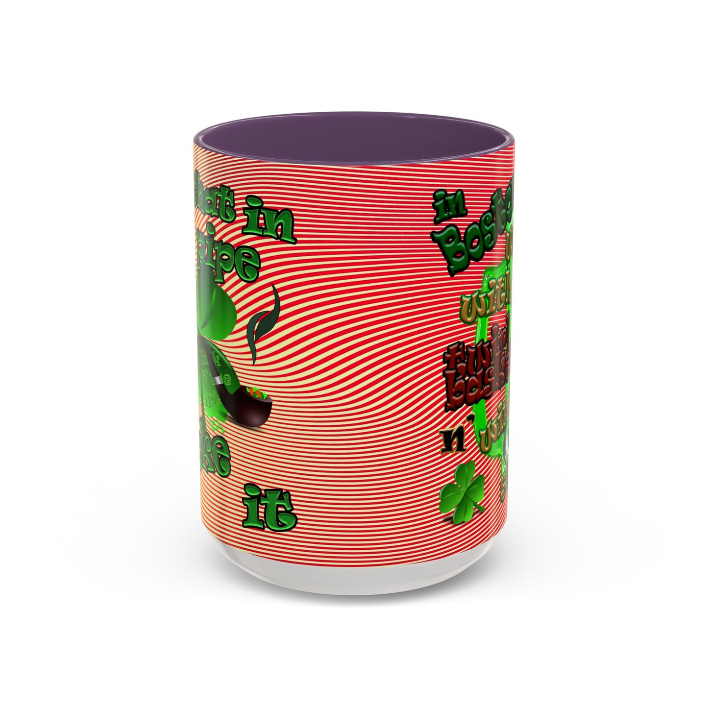 celtics logo - Accent Mug (yellow-orange wave)
