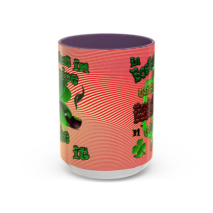 celtics logo - Accent Mug (yellow-orange wave)