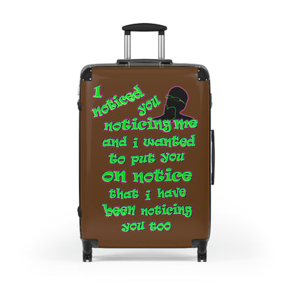 noticed you noticing - Suitcase (brown)