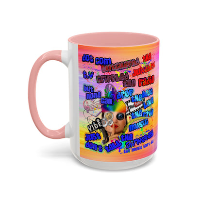 drop the beat - Accent Mug (color blur)