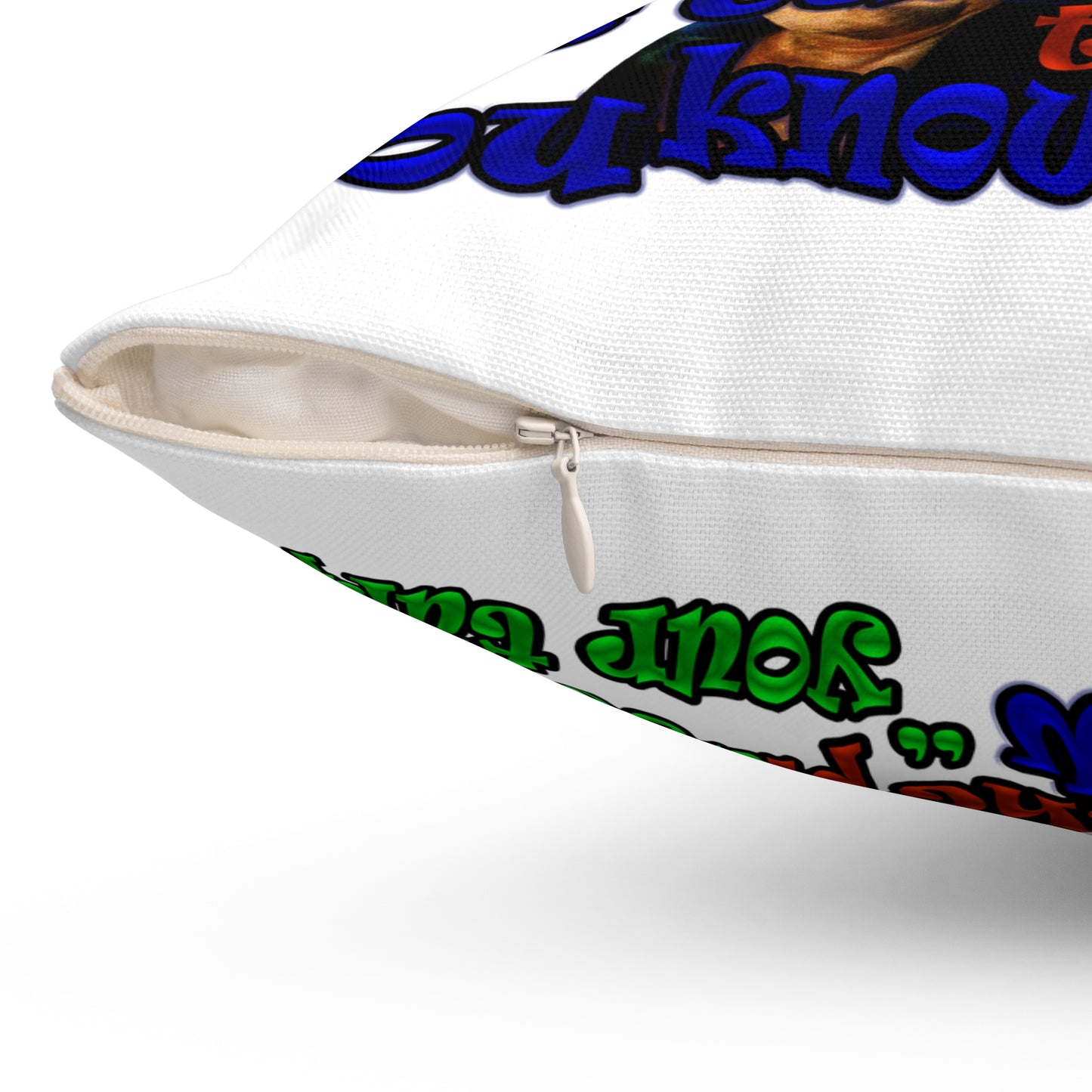 high noon - Spun Polyester Square Pillow - (white)
