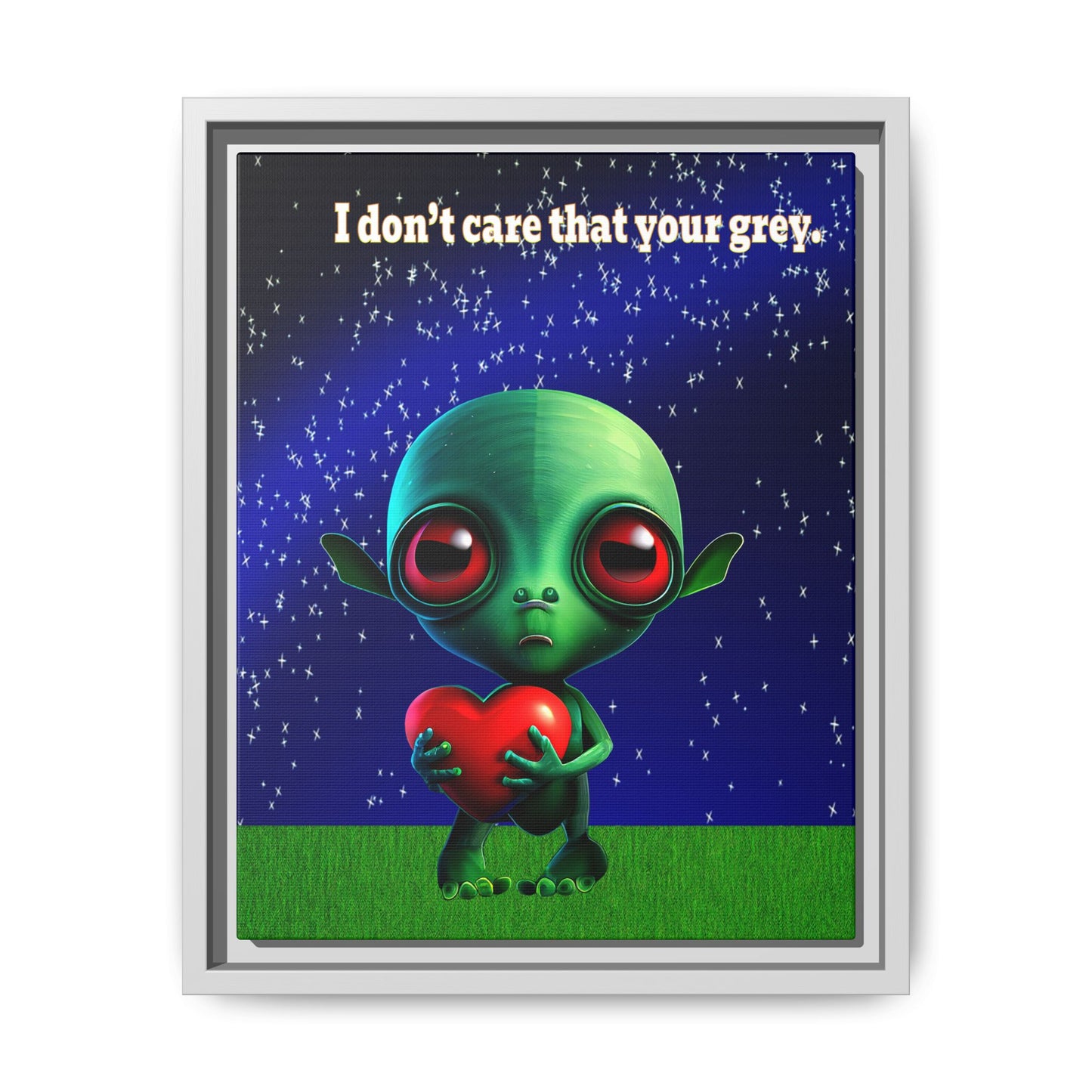I don't care that your grey - framed canvas art ('snoops' background)