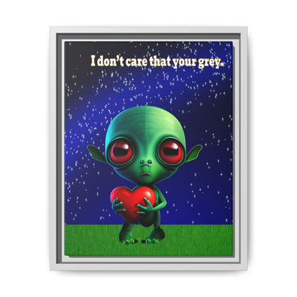 I don't care that your grey - framed canvas art ('snoops' background)