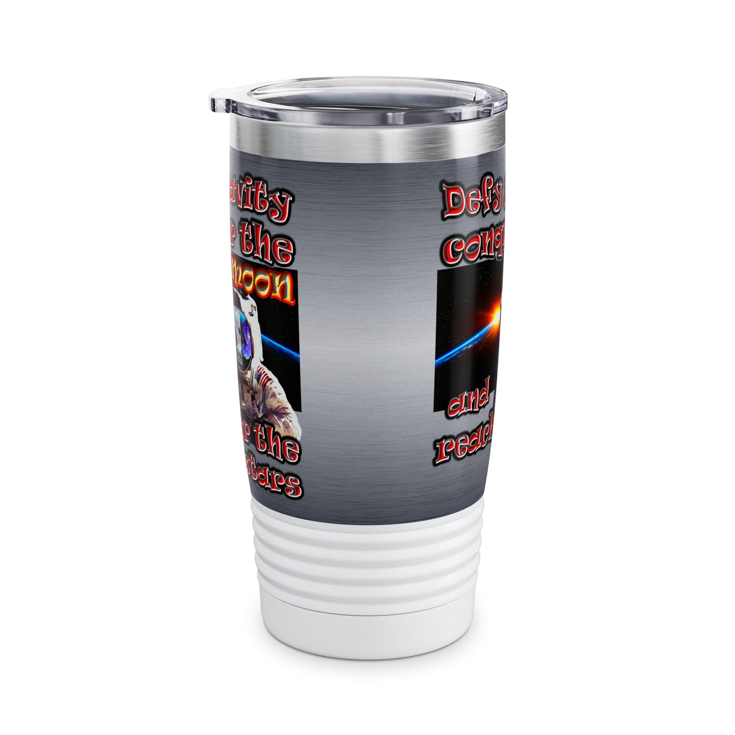 defy conquer reach - Ringneck Tumbler, 20oz (brushed nickel)