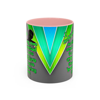 noticed you noticing - Accent Mug (rainbow split)