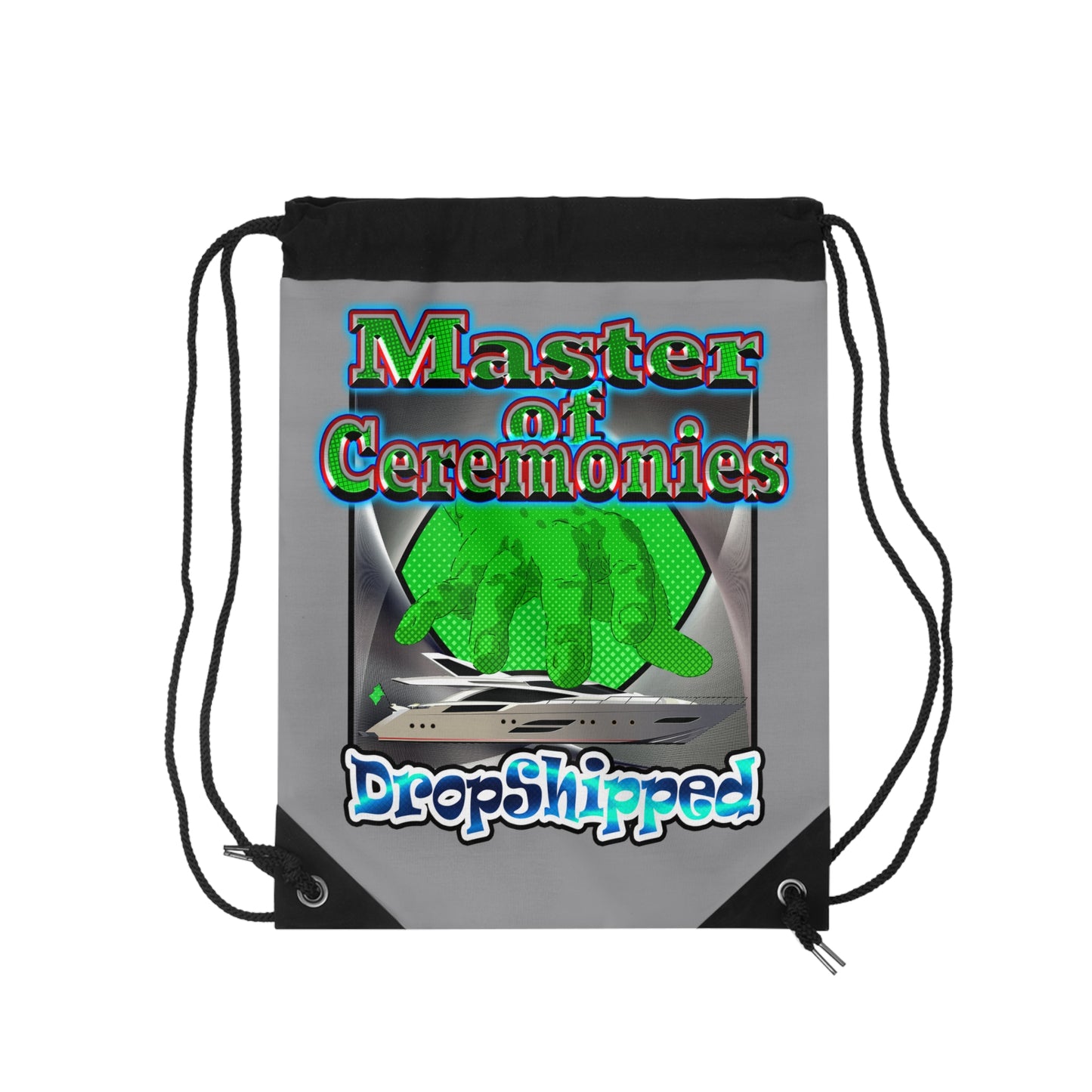 logo - Drawstring Bag (grey)